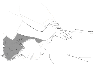 trigger point therapy using  myopractic锟?covered thumb